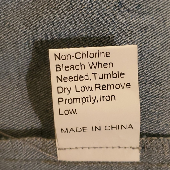 Denim Colorblock Coat - Picture 5 of 7